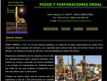 Tablet Screenshot of perforacionesordal.com